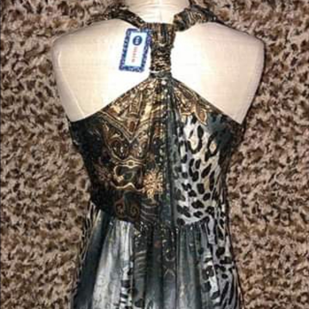 LEOPARD PRINT MAXI DRESS - Picture 2 of 6